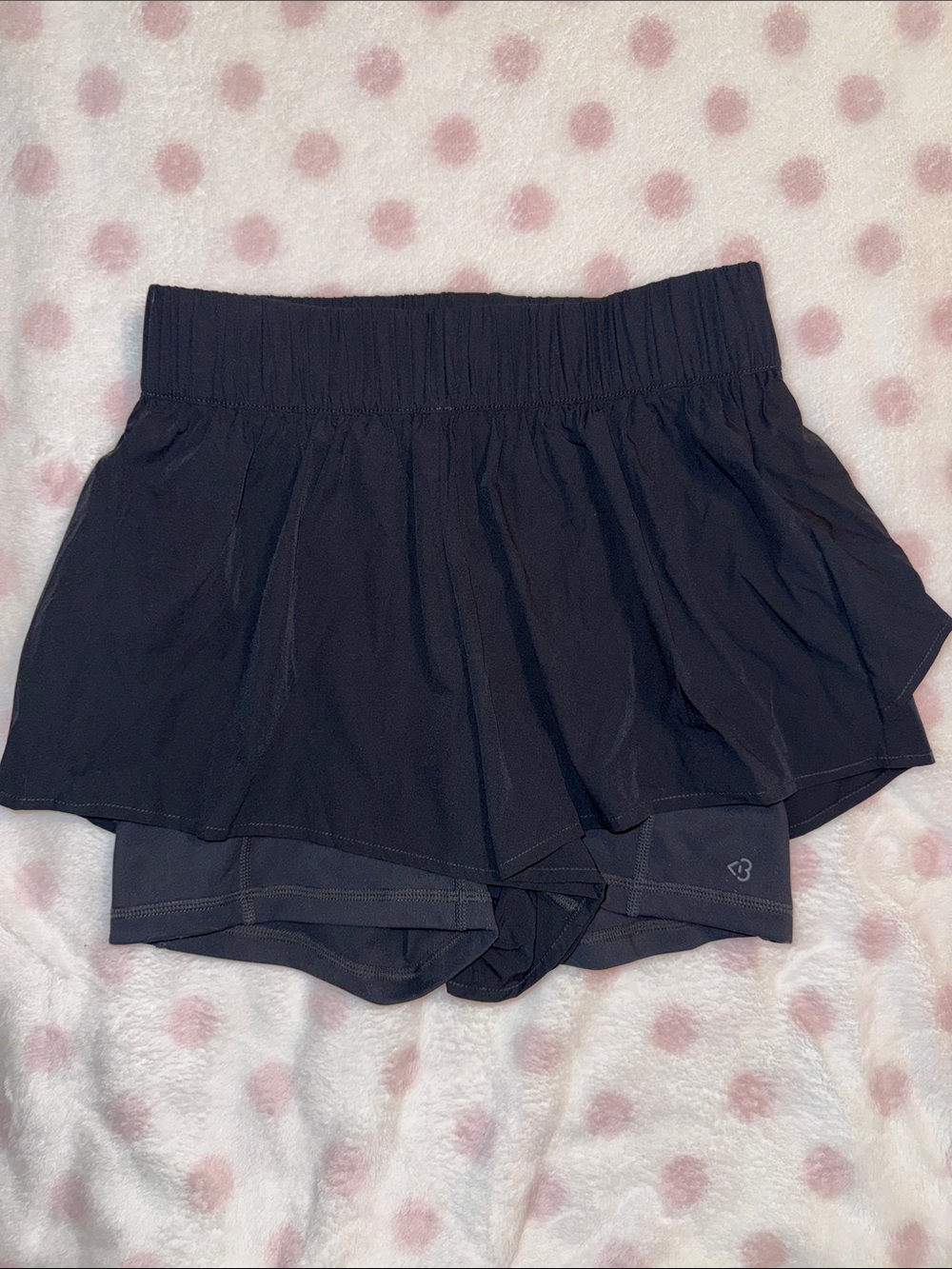 NWOT Blogilates Black Ruffle Shorts